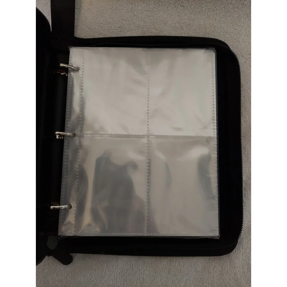 Dragon Trading Card Binder Album Portfolio Zipper Collector Book Red Blue‎